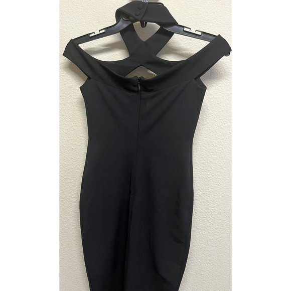 NOOKIE Black Hollywood Crepe Midi Dress Size Small NEW - Picture 7 of 11